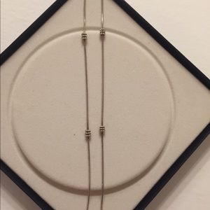 Sterling Silver Necklace 16.5” With Bead Accents